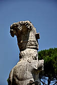 Villa Adriana - The Canopo, detail of the Canephor Silenus.